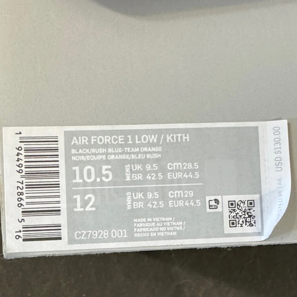 Nike Air Force 1 Low Top / KITH / Knicks - Picture 2 of 7